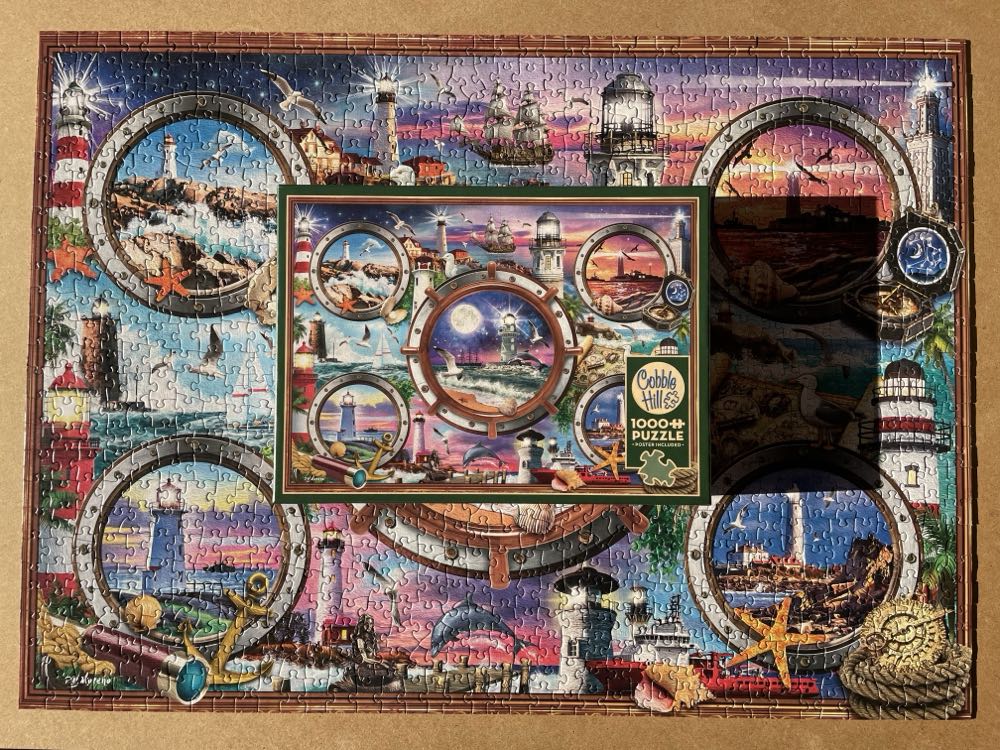 Cobble Hill Lighthouses - Cobble Hill puzzle collectible [Barcode 625012400350] - Main Image 3