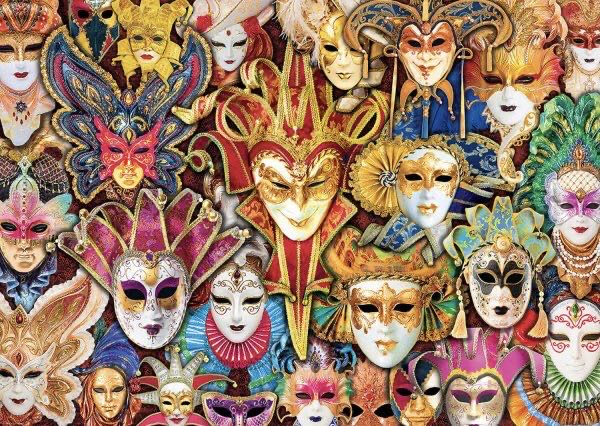 Venetian Mask NNG NMOL - EuroGraphics puzzle collectible [Barcode 0628136655347] - Main Image 2