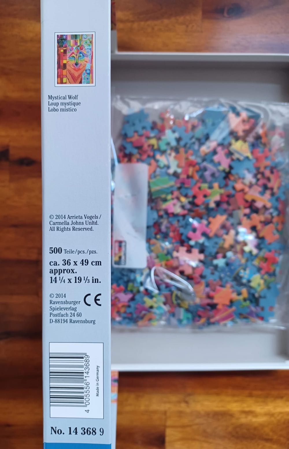 Mystical Wolf - Ravensburger puzzle collectible [Barcode 4005556143689] - Main Image 2