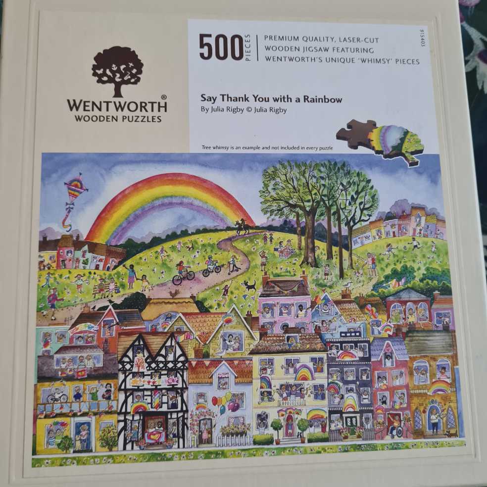 Say Thank you With A Rainbow - Wentworth Wooden Puzzles 🇬🇧 puzzle collectible [Barcode 6050265366667] - Main Image 2