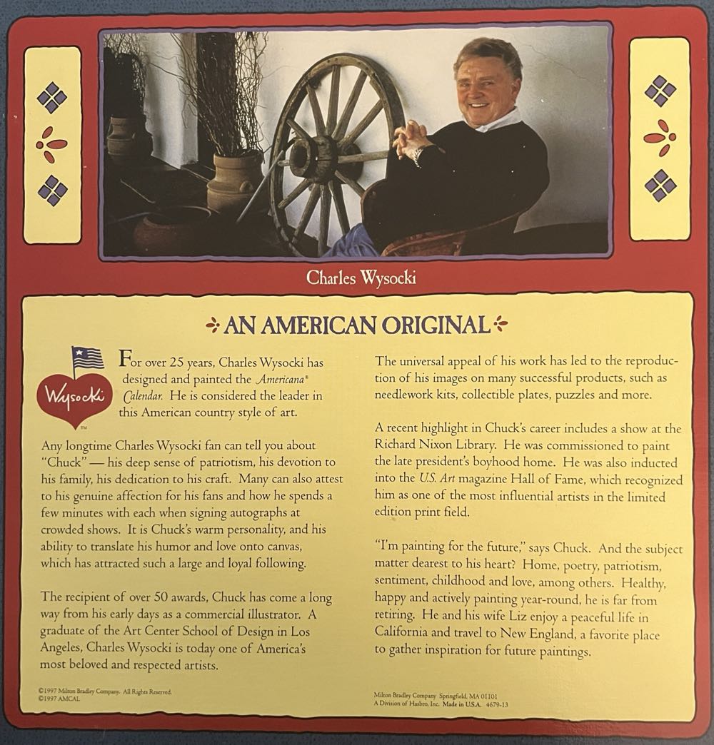 Reading and Riding - MB Puzzle puzzle collectible [Barcode 032244046797] - Main Image 2