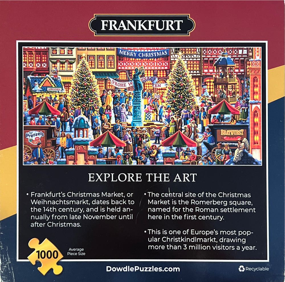 Frankfurt - Dowdle 🇺🇸 puzzle collectible [Barcode 671095405348] - Main Image 2