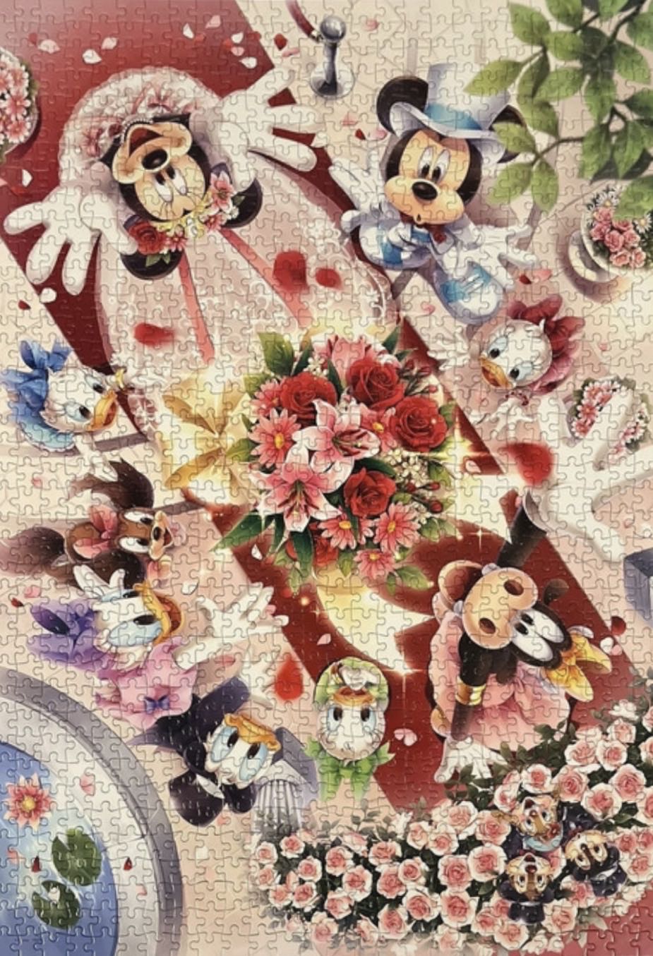 D-1000-091: Happy Bouquet Toss - Tenyo puzzle collectible [Barcode 4905823940914] - Main Image 3