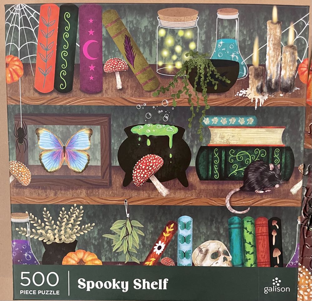 Spooky Shelf - Galison puzzle collectible [Barcode 9780735380486] - Main Image 4