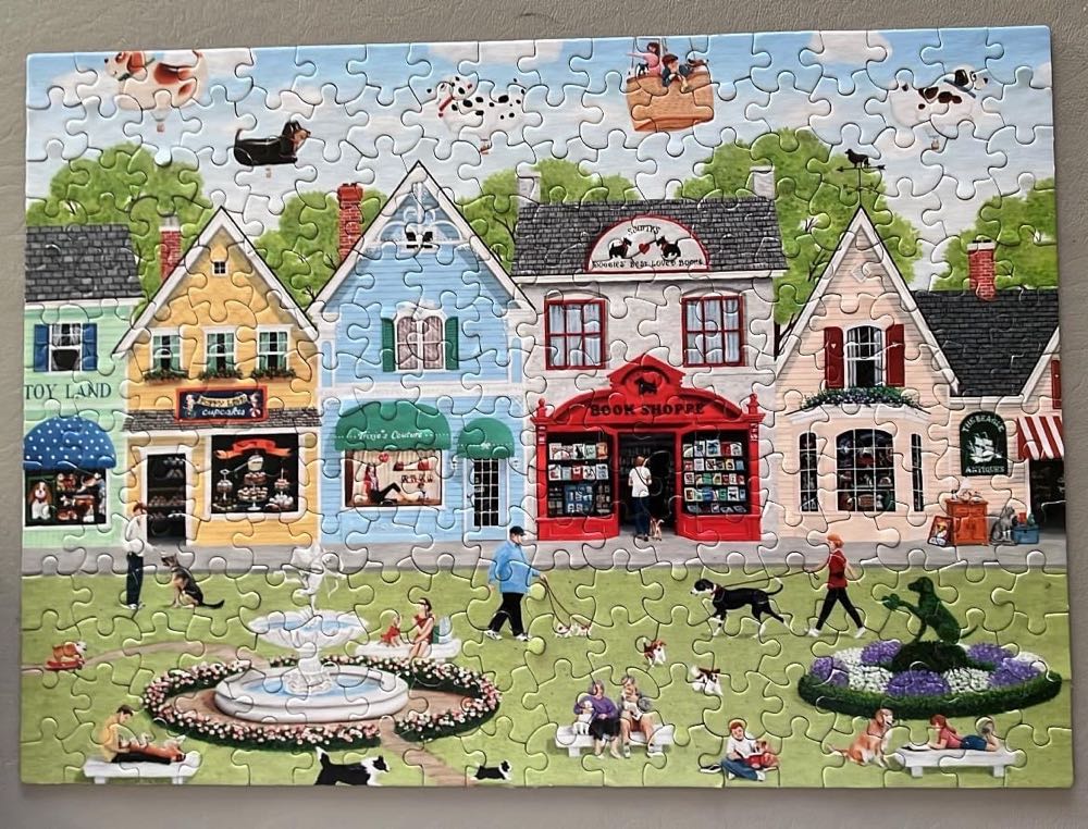 Dog Lovers’ Lane - Paper City Puzzles puzzle collectible [Barcode 659980200209] - Main Image 2