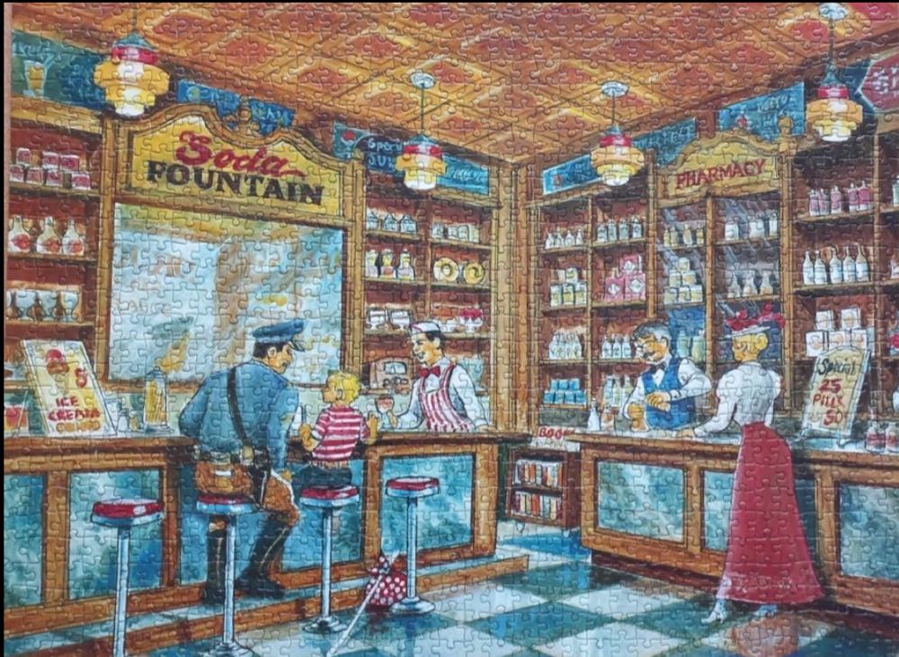 Down At The Soda Fountain - Empire Art puzzle collectible [Barcode 182506620125] - Main Image 3