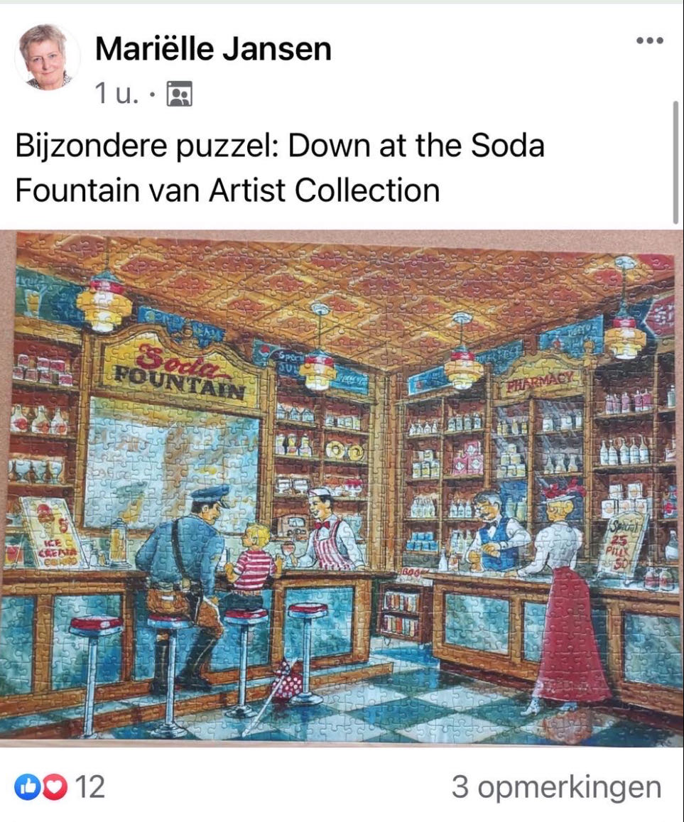 Down At The Soda Fountain - Empire Art puzzle collectible [Barcode 182506620125] - Main Image 4