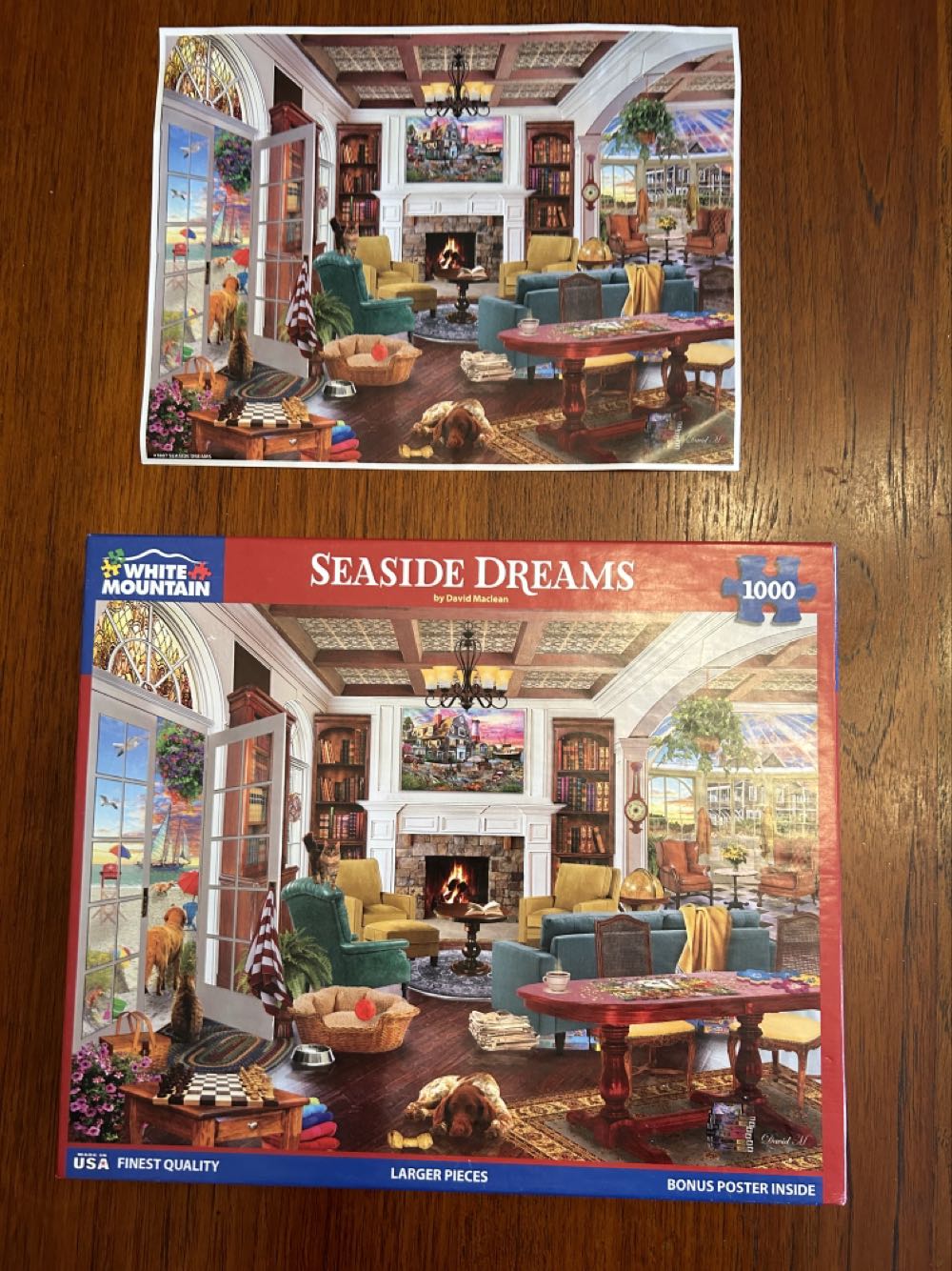 Seaside Dreams - White Mountain puzzle collectible [Barcode 724819266500] - Main Image 3