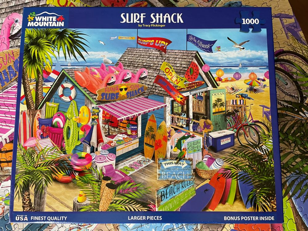 Surf Shack - White Mountain puzzle collectible [Barcode 724819266852] - Main Image 3