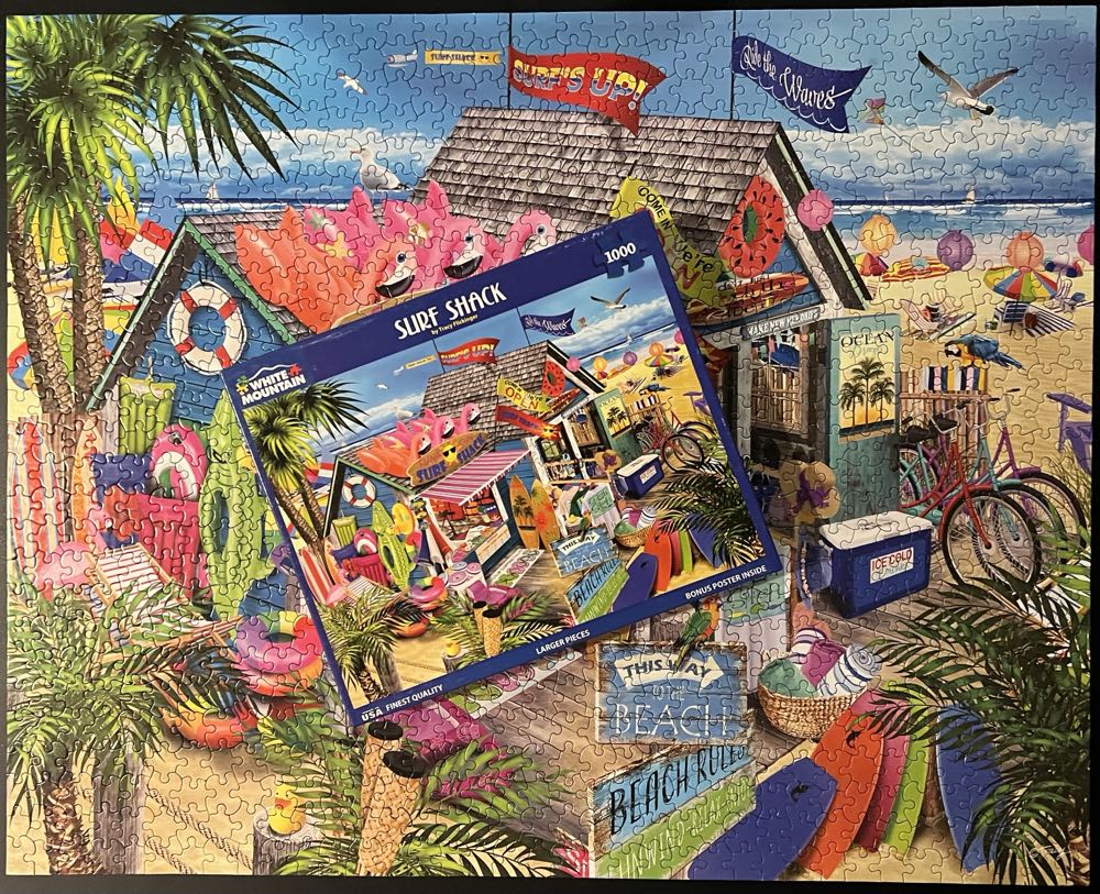 Surf Shack - White Mountain puzzle collectible [Barcode 724819266852] - Main Image 4