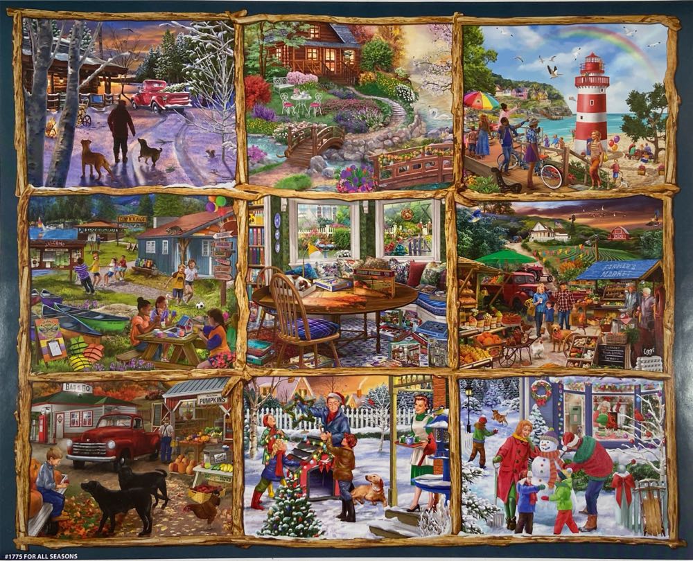 For All Seasons - White Mountain puzzle collectible [Barcode 724819266081] - Main Image 4