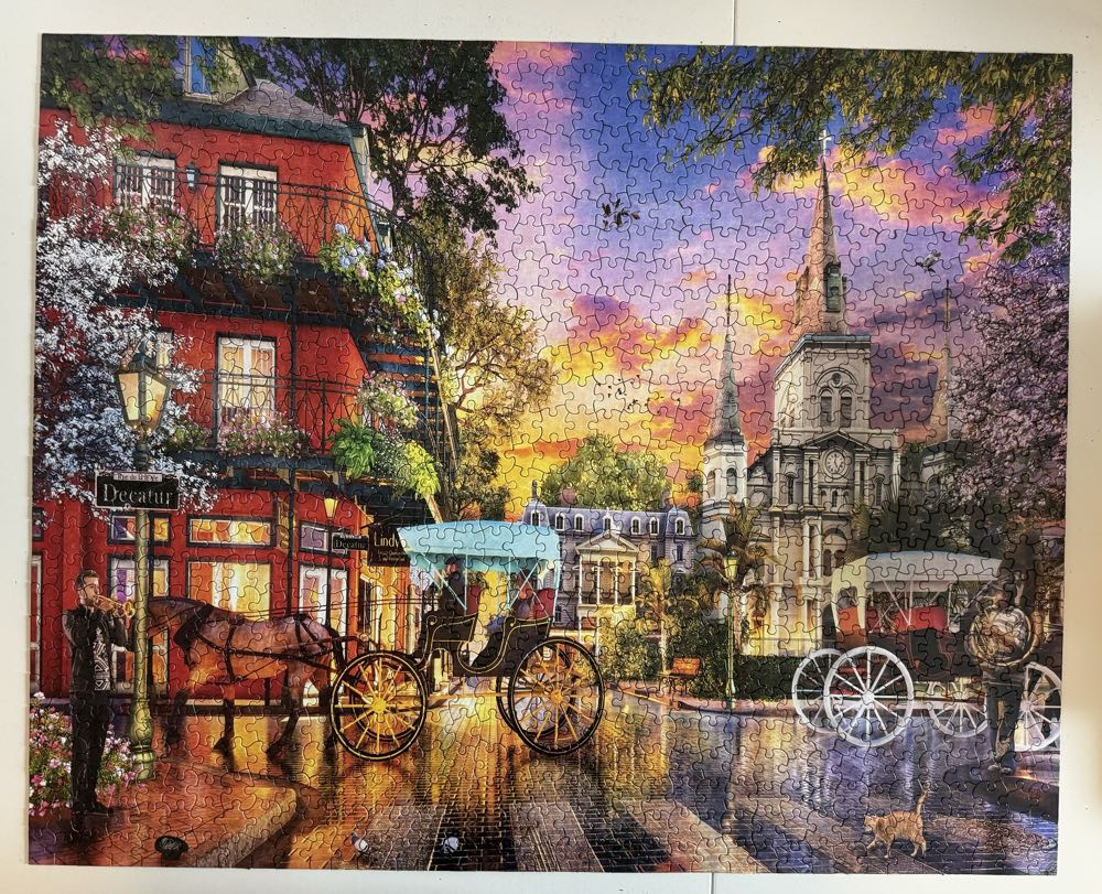 Sunset In New Orleans - White Mountain puzzle collectible [Barcode 724819266159] - Main Image 2