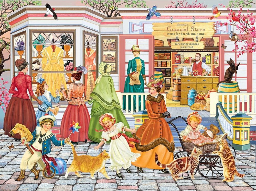 Spring Fashions from Paris  - Karmin International puzzle collectible [Barcode 773392024397] - Main Image 2