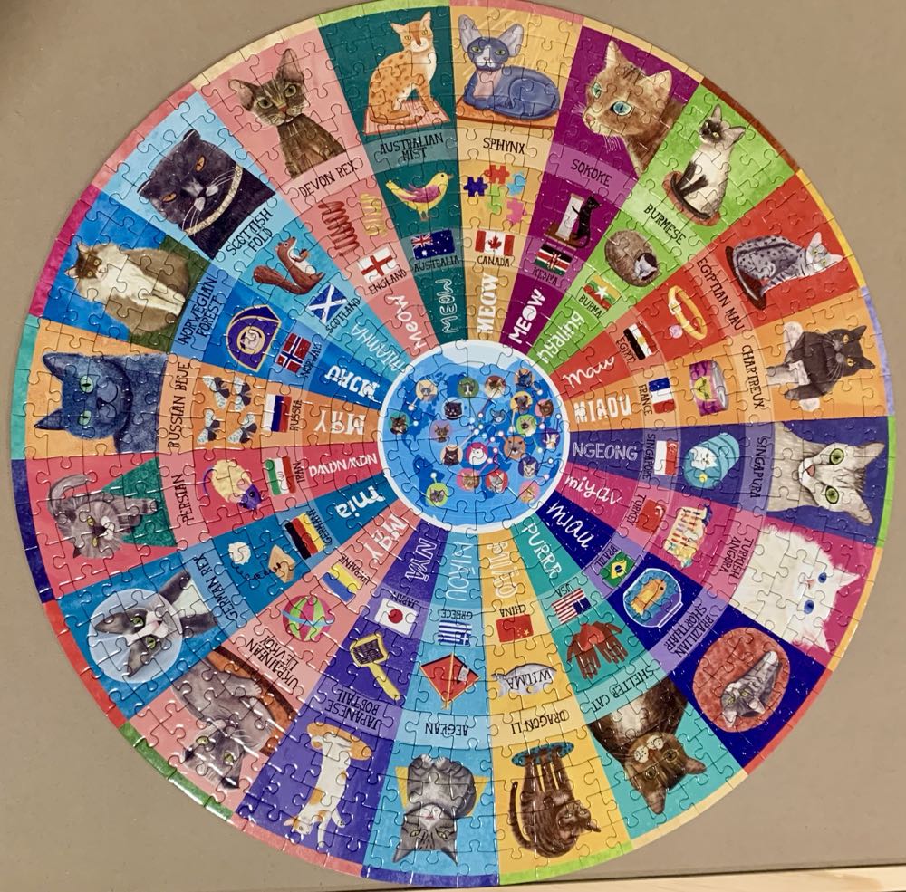 Cats Of The World - eeBoo Puzzles puzzle collectible [Barcode 689196514647] - Main Image 2