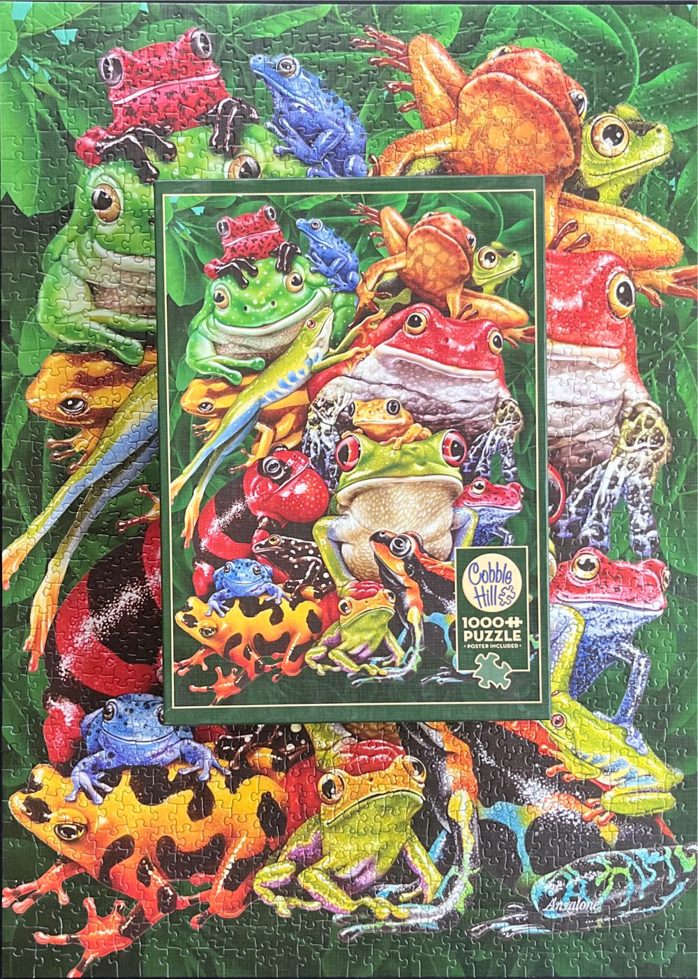 Frog Business - Cobble Hill Puzzle Company puzzle collectible [Barcode 625012401869] - Main Image 4