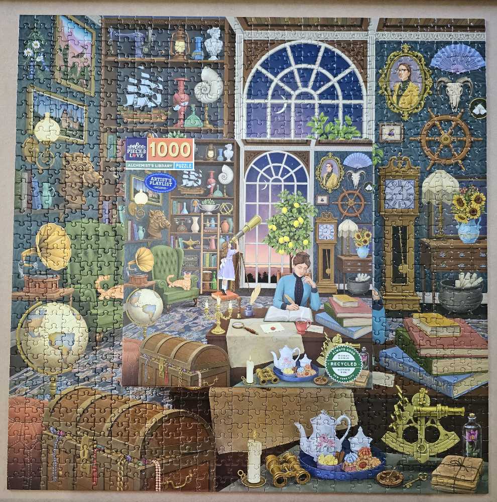 Alchemists Library - Eeboo puzzle collectible [Barcode 689196514609] - Main Image 2
