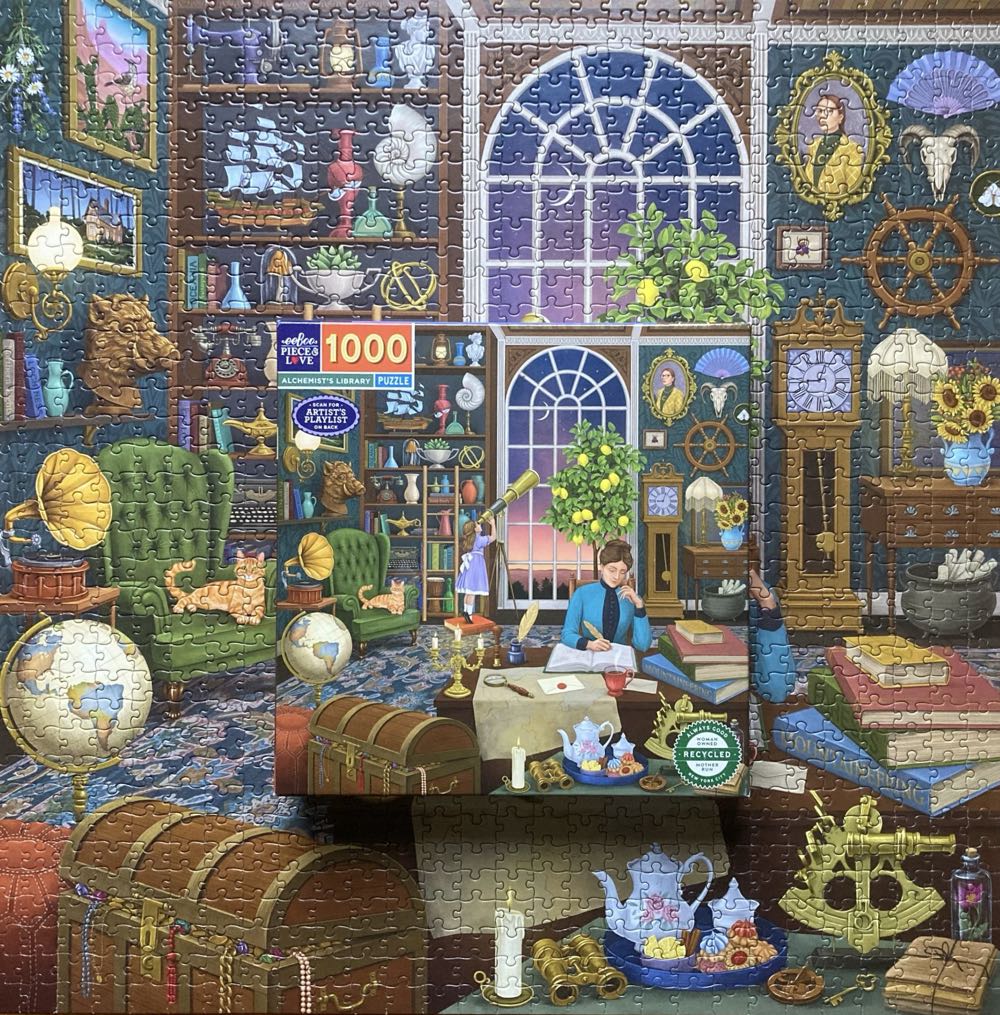 Alchemists Library - Eeboo puzzle collectible [Barcode 689196514609] - Main Image 4