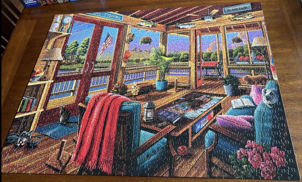 Welcome To The Lake - White Mountain puzzle collectible [Barcode 724819267057] - Main Image 2