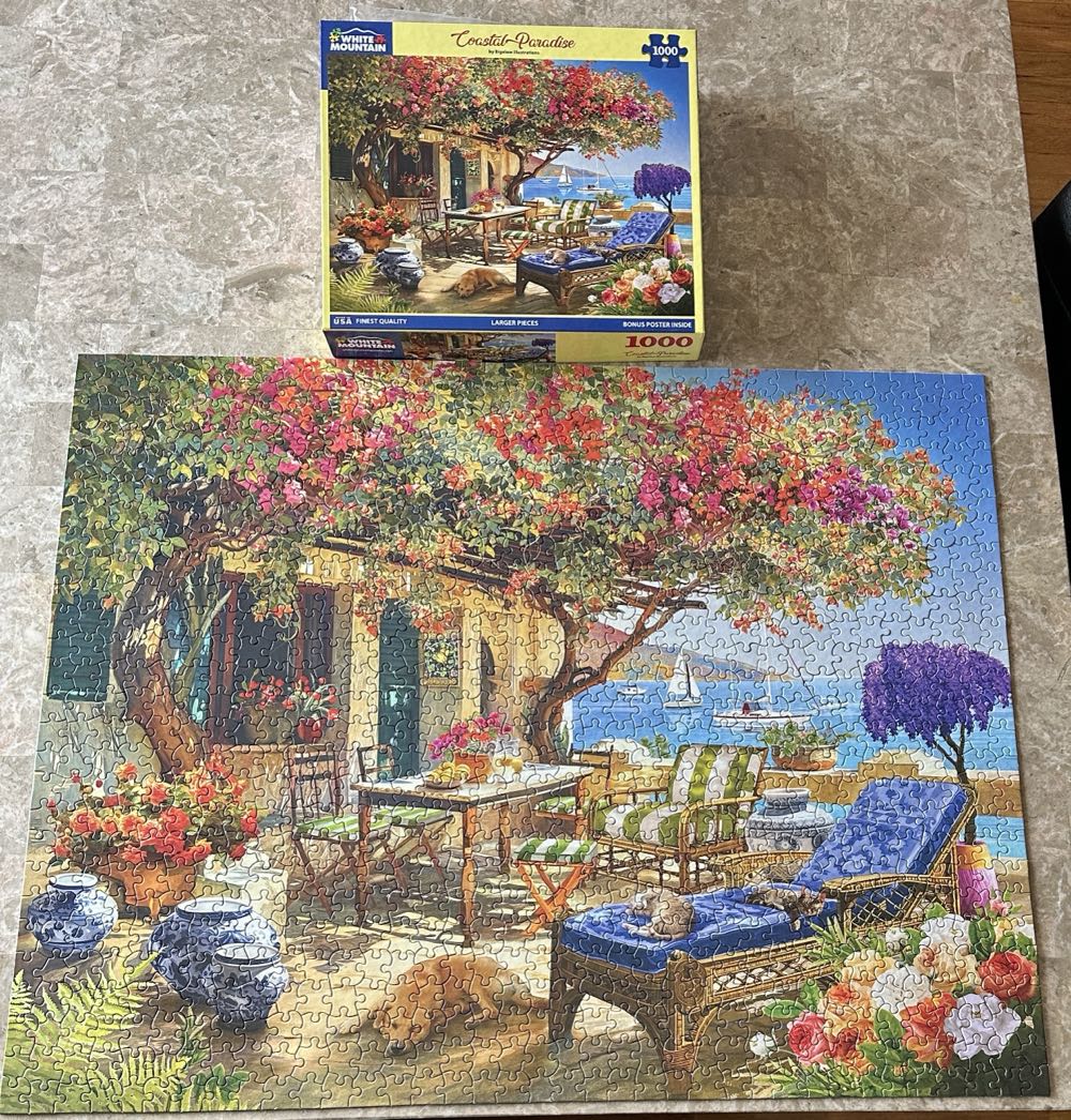 Coastal Paradise - White Mountain Puzzles puzzle collectible [Barcode 724819267071] - Main Image 2