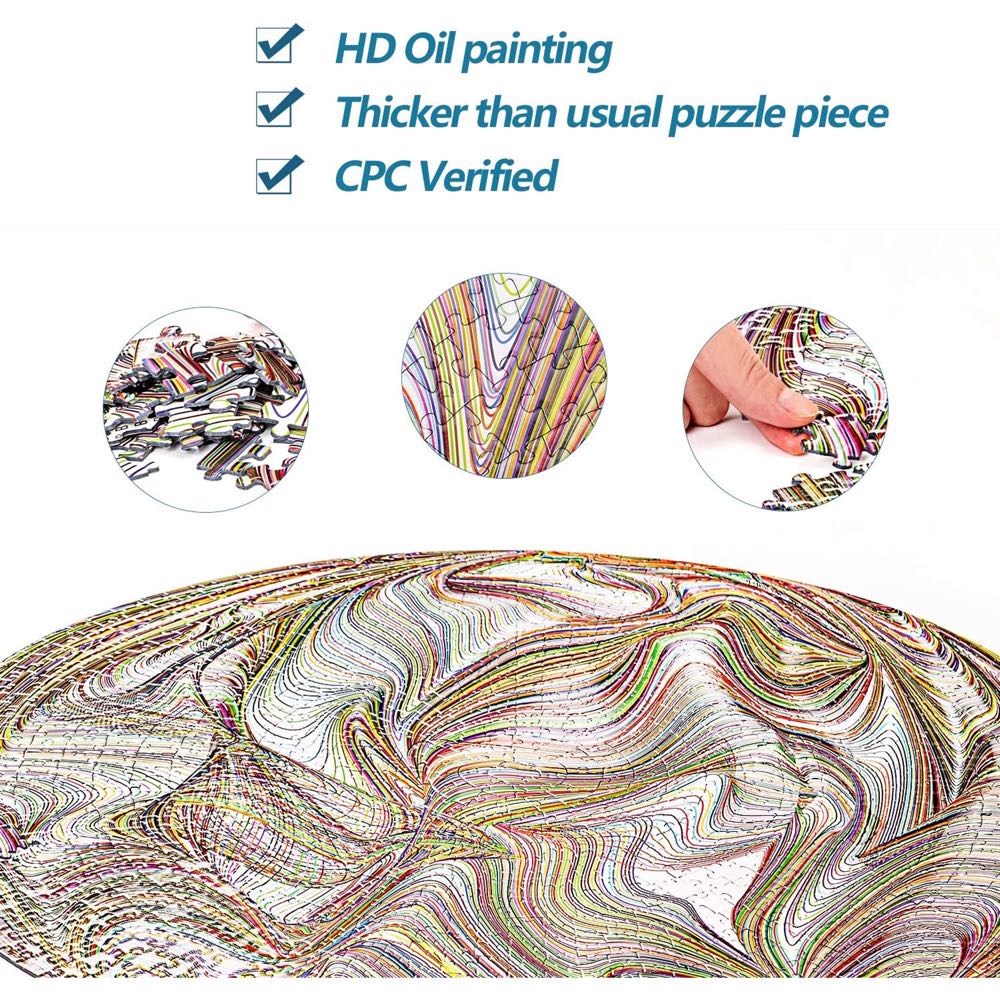 Flowing Rainbow Lines - Bgraamiens Puzzle 🇨🇳 puzzle collectible - Main Image 4