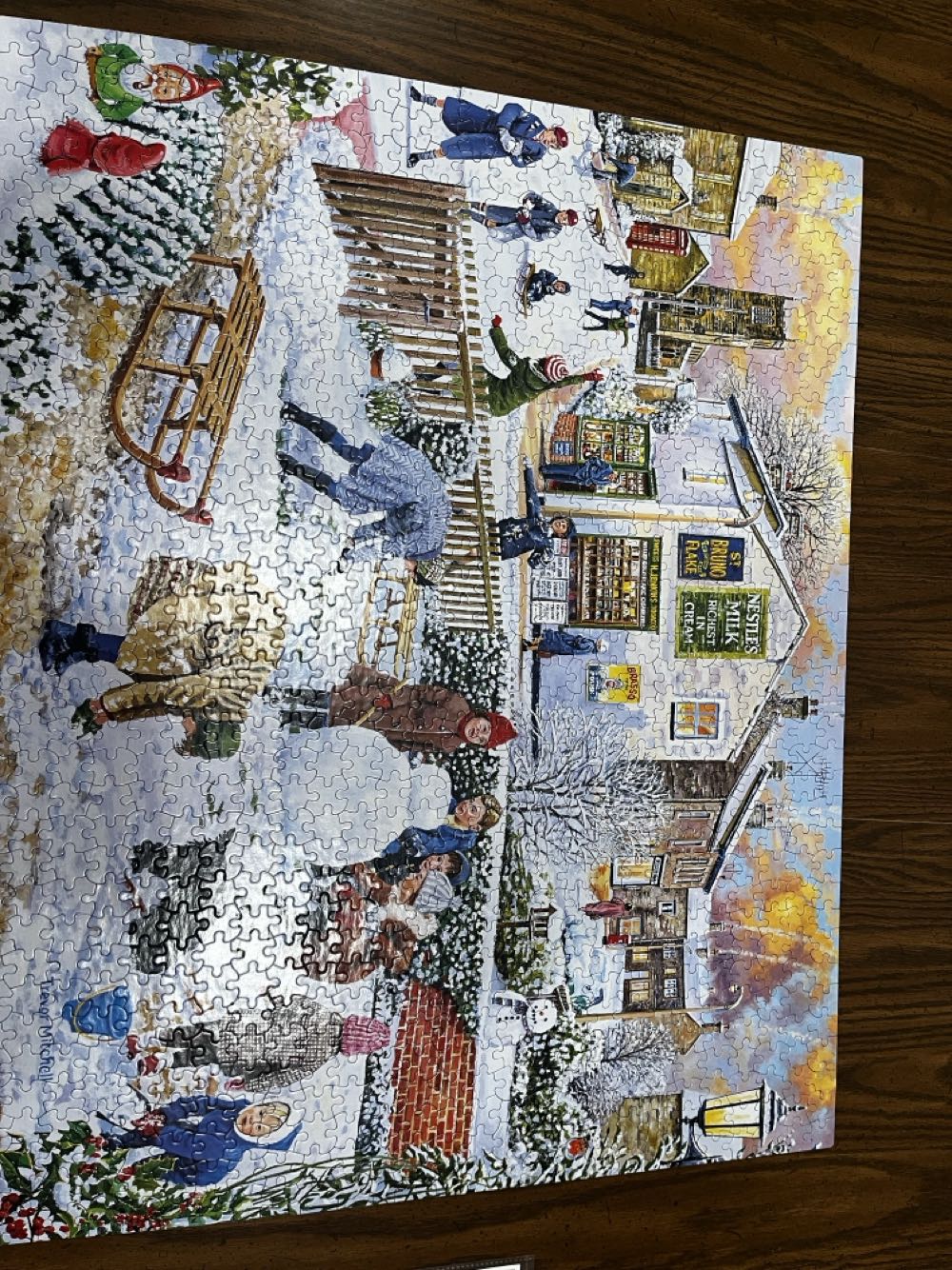 Winter Games - White Mountain puzzle collectible [Barcode 724819266326] - Main Image 3