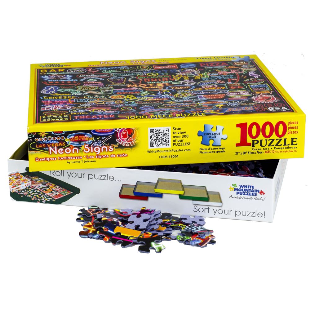Neon Signs. -1 Pc. - White Mountain 🇺🇸 puzzle collectible - Main Image 3