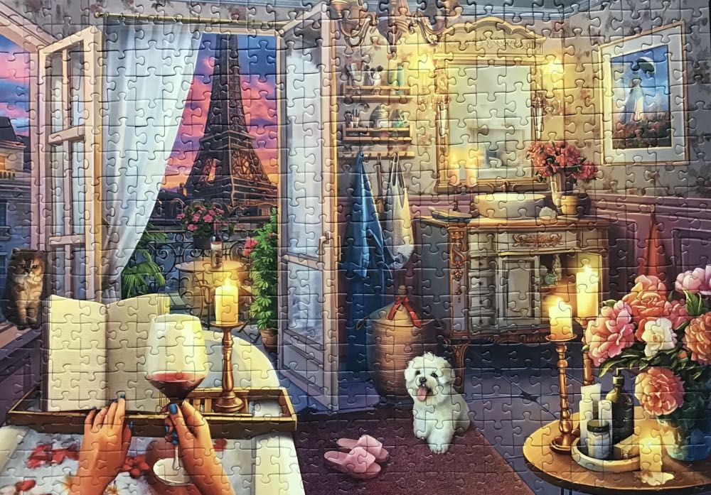 Cozy Bathroom - Ravensburger puzzle collectible [Barcode 4005556167890] - Main Image 2