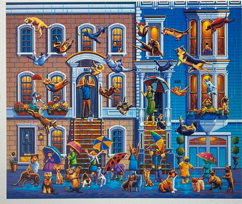 Raining Cats And Dogs - Dowdle puzzle collectible - Main Image 2
