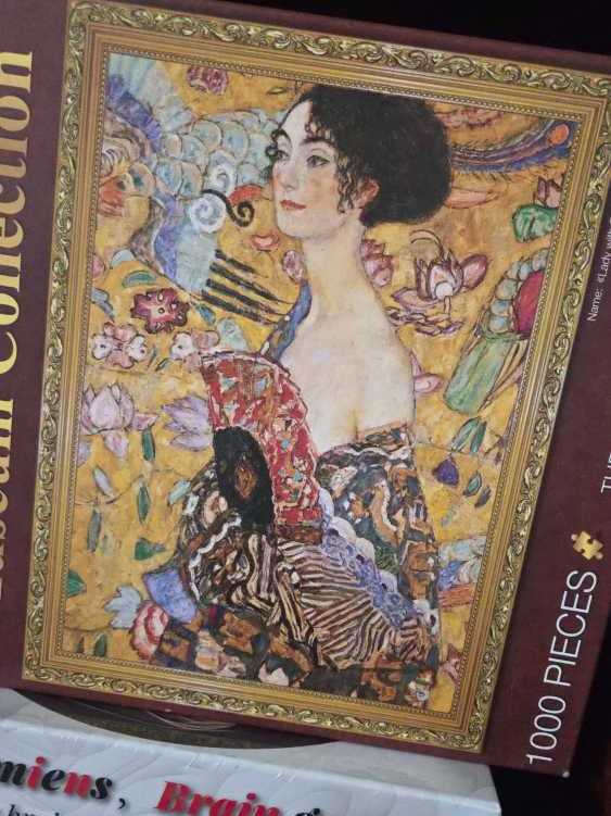 Flowering Peach Tree (Souvenir de Mauve) - Museum Collection puzzle collectible [Barcode 6971131491996] - Main Image 3