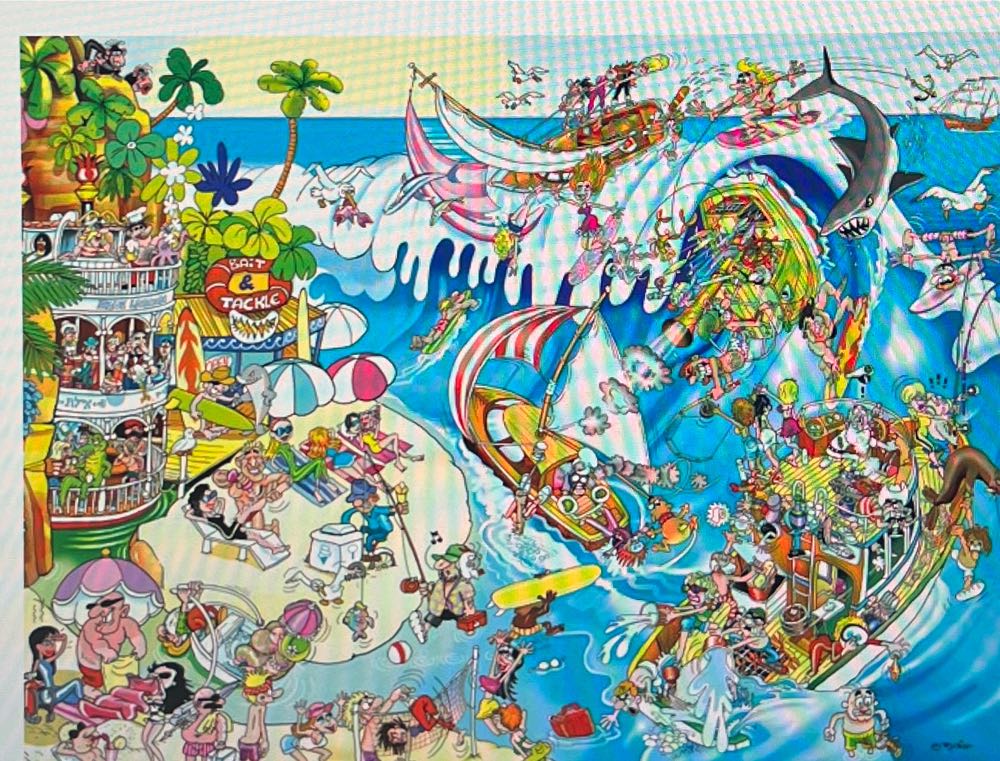 Comic Capers - The Wave - Ceaco puzzle collectible - Main Image 2