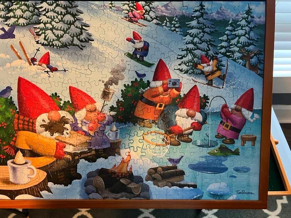 Xsold: Gnome Sweet Gnome - Winter S’mores - Ceaco puzzle collectible - Main Image 2