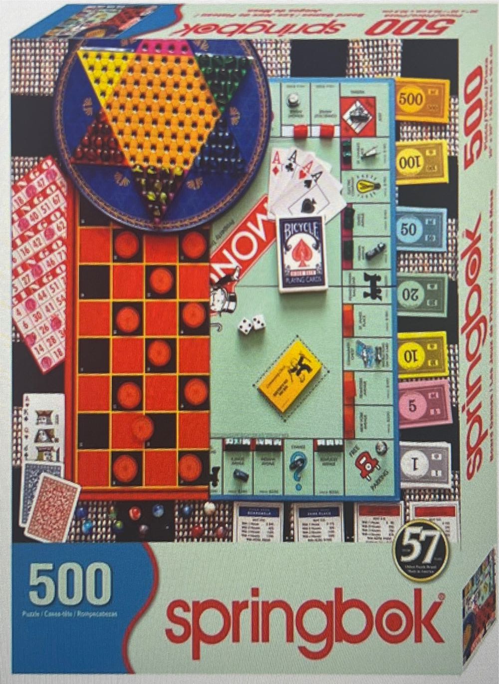 Trefl Red 500 Piece Puzzle Mountain Train