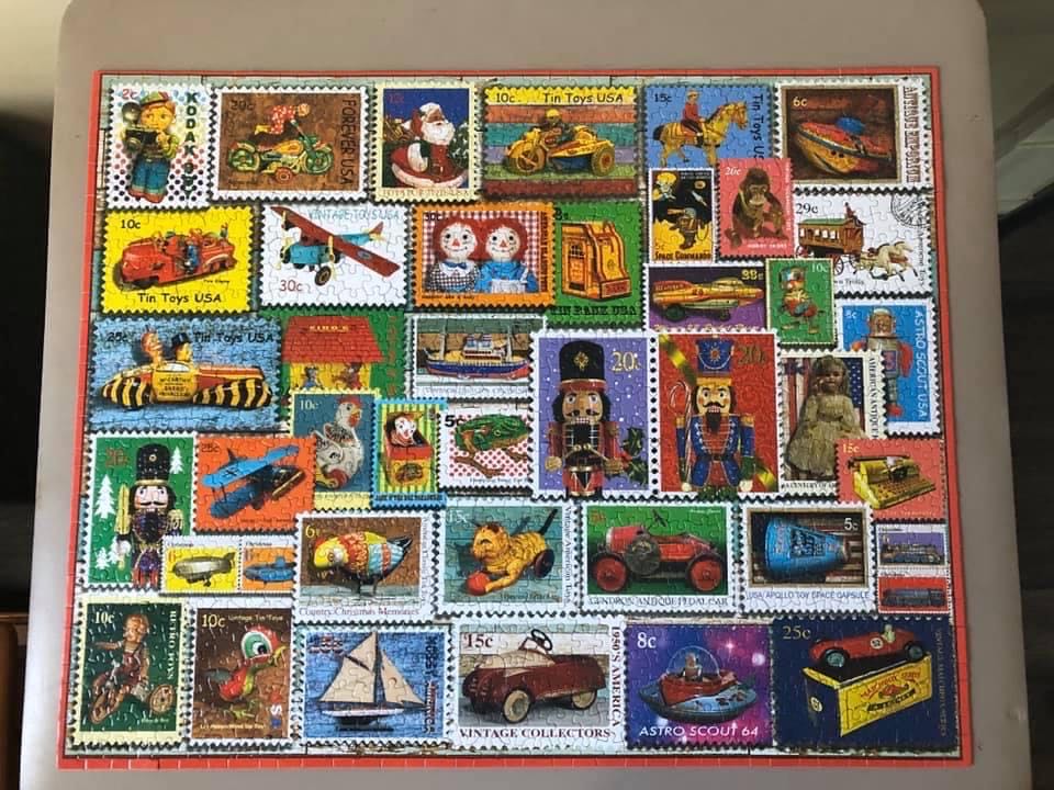 Christmas Toy Stamps - PZ2 - White Mountain puzzle collectible - Main Image 2