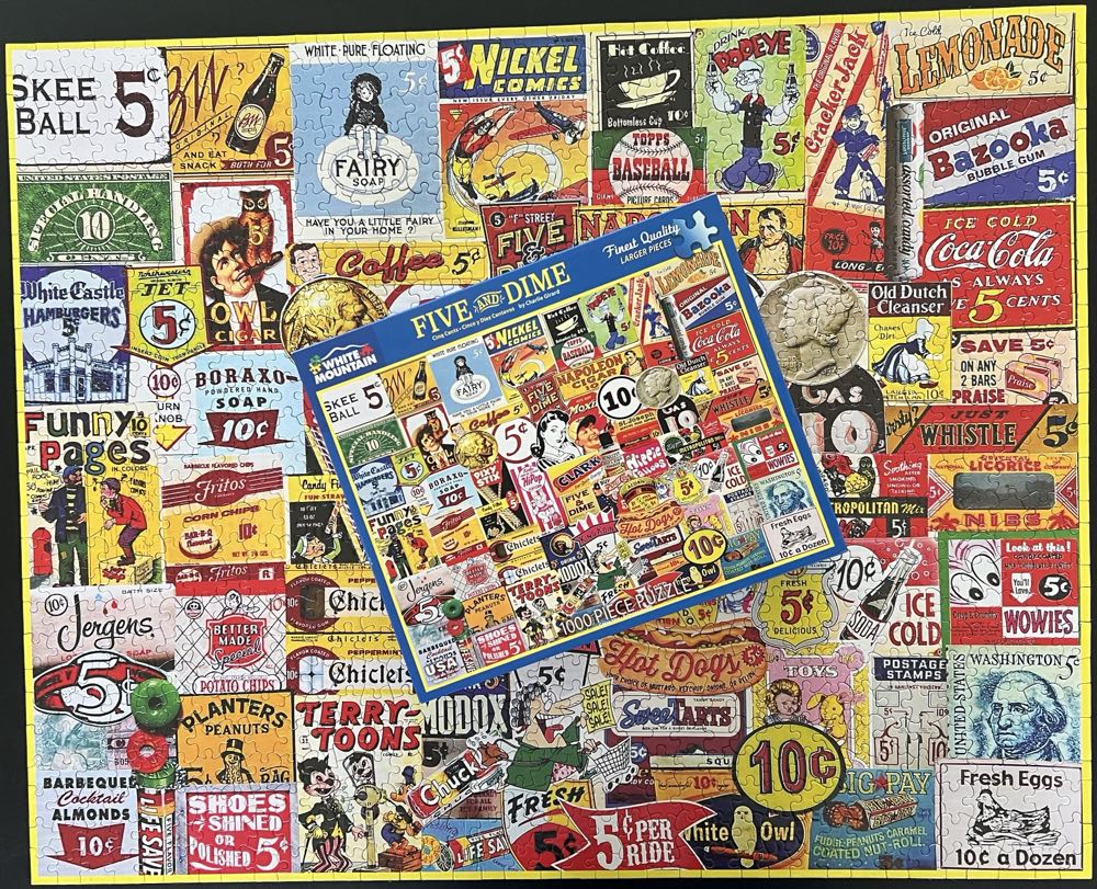 Five And Dime✅ - White Mountain puzzle collectible [Barcode 724819265701] - Main Image 4