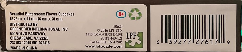 Beautiful Buttercream Flower Cupcakes - LPF Ltd. puzzle collectible [Barcode 639277276179] - Main Image 3
