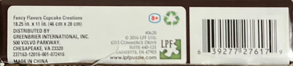 Fancy Flavors Cupcake Creations - LPF Ltd. puzzle collectible [Barcode 639277276179] - Main Image 3