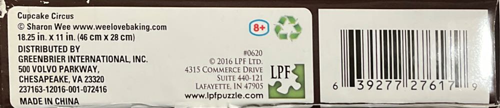 Cupcake Circus - LPF Ltd. puzzle collectible [Barcode 639277276179] - Main Image 3