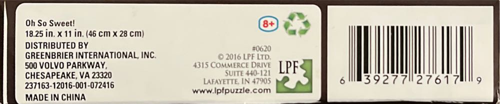 Oh So Sweet! - LPF Ltd. puzzle collectible [Barcode 639277276179] - Main Image 3