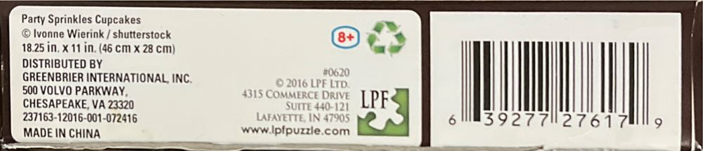 Party Sprinkles Cupcakes - LPF Ltd. puzzle collectible [Barcode 639277276179] - Main Image 3