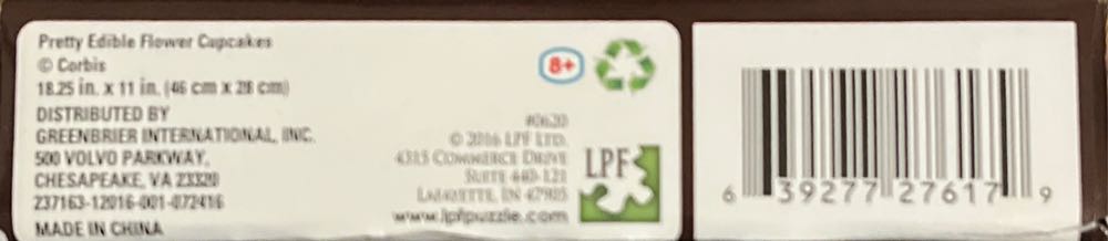 Pretty Edible Flower Cupcakes - LPF Ltd. puzzle collectible [Barcode 639277276179] - Main Image 3