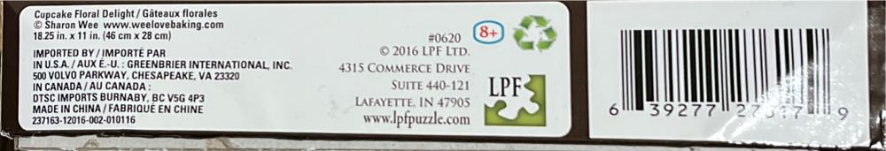 Cupcake Floral Delight - LPF Ltd. puzzle collectible [Barcode 639277276179] - Main Image 3