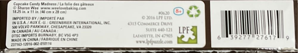 Cupcake Candy Madness - LPF Ltd. puzzle collectible [Barcode 639277276179] - Main Image 3