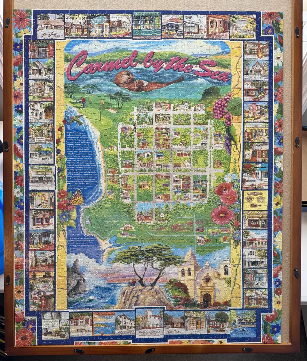 Carmel By The Sea - White Mountain Puzzles puzzle collectible [Barcode 724819247028] - Main Image 2