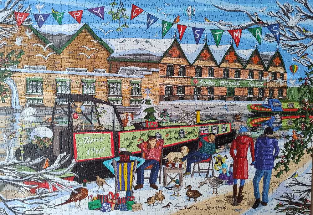 Christmas Towpath  - Great British Jigsaws puzzle collectible [Barcode 713101695814] - Main Image 2