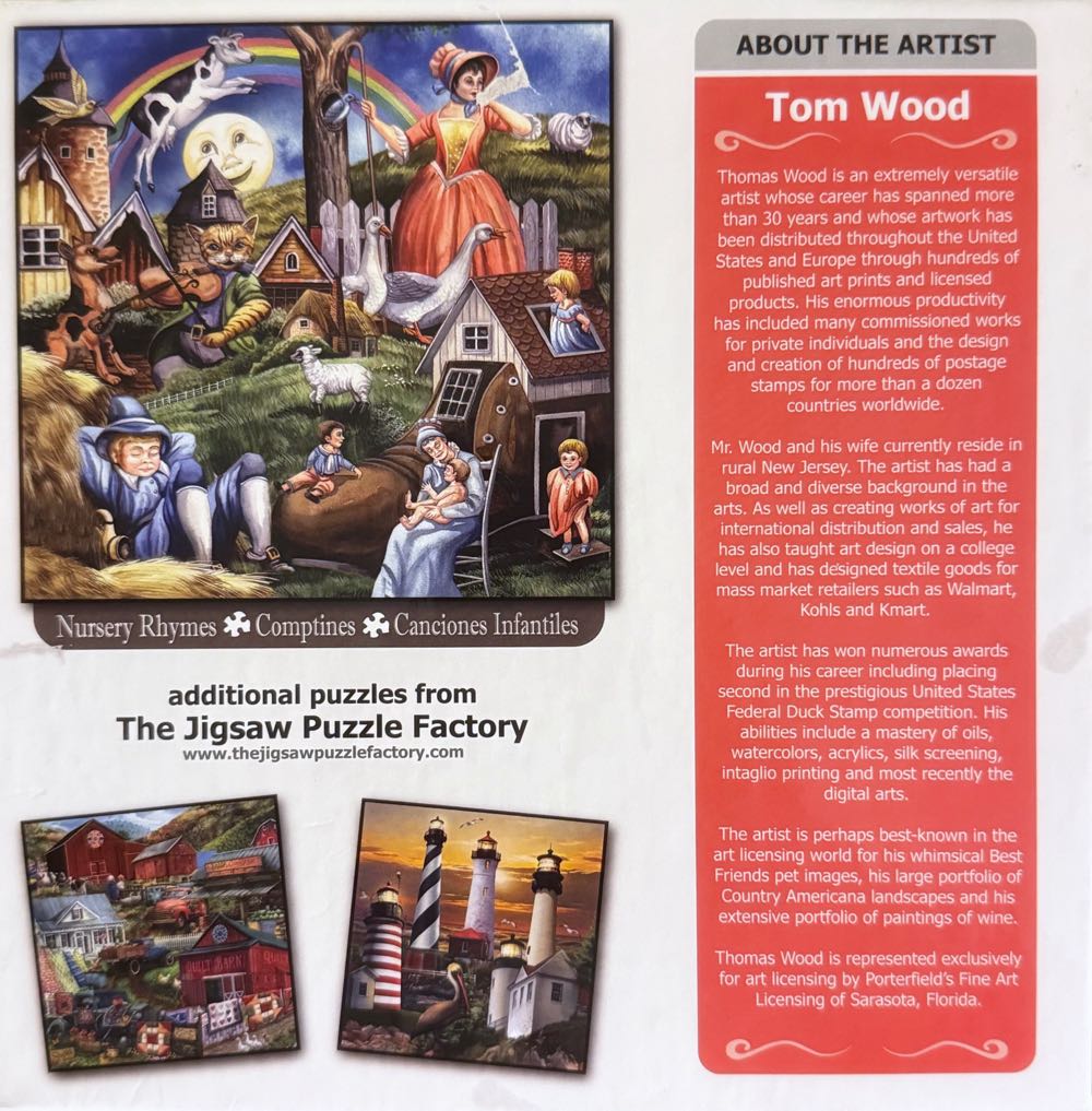 Nursery Rhymes  - Jigsaw Puzzle Factory puzzle collectible [Barcode 788958772315] - Main Image 3