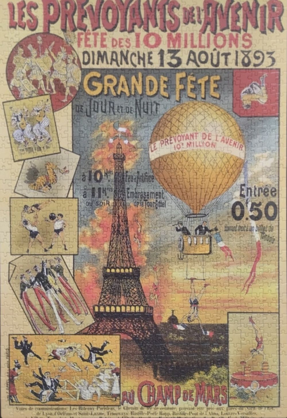 Vintage Posters Holiday Paris - D-TOYS puzzle collectible [Barcode 5947502874591] - Main Image 3