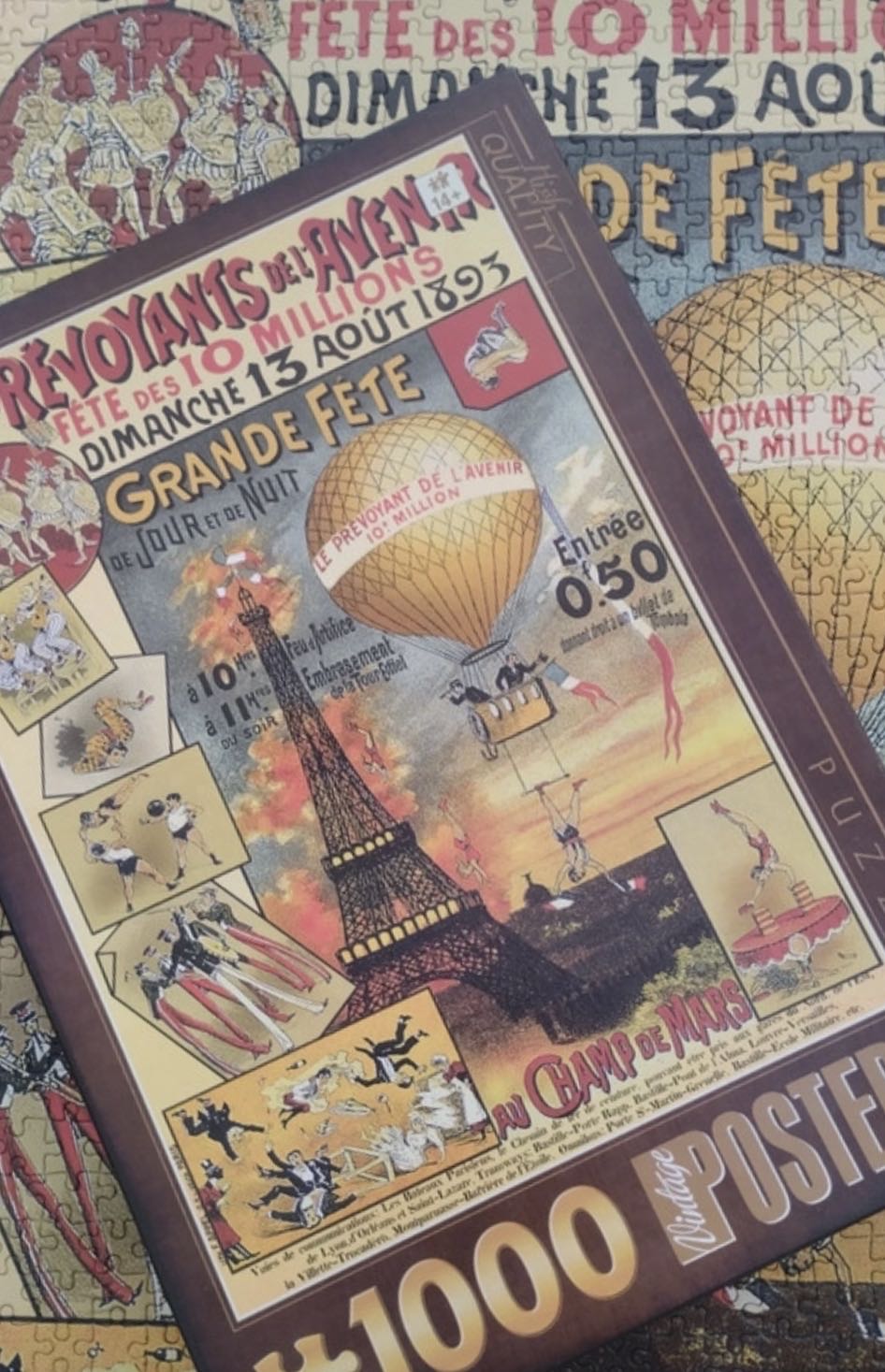 Vintage Posters Holiday Paris - D-TOYS puzzle collectible [Barcode 5947502874591] - Main Image 4