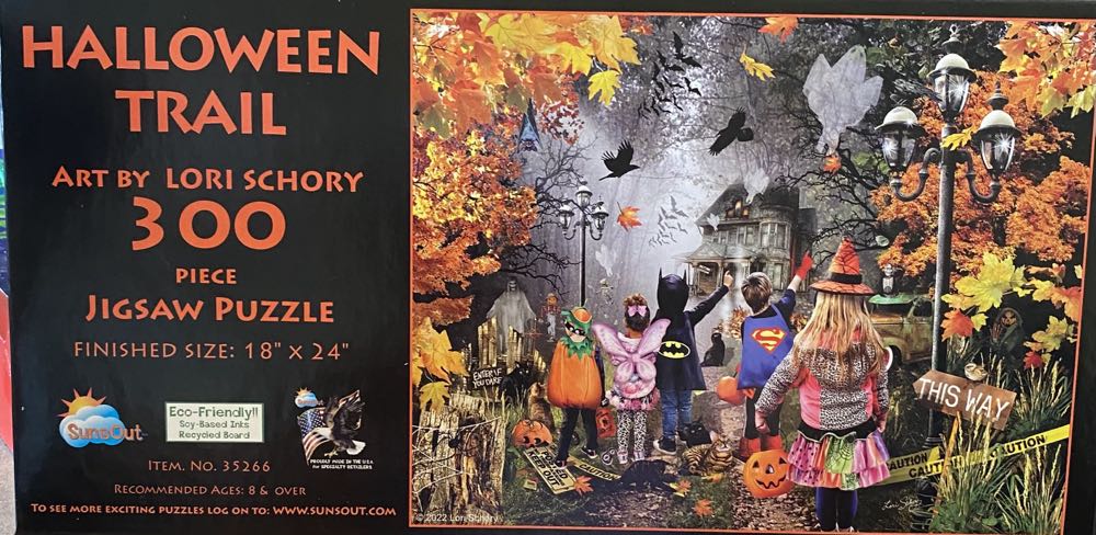 Sunsout Inc Halloween Trail 300 Pc Jigsaw Puzzle By Artist: Lori Schory Finished Size 18” X 24” Halloween Mpn# 35266 - SunsOut puzzle collectible [Barcode 796780352667] - Main Image 2