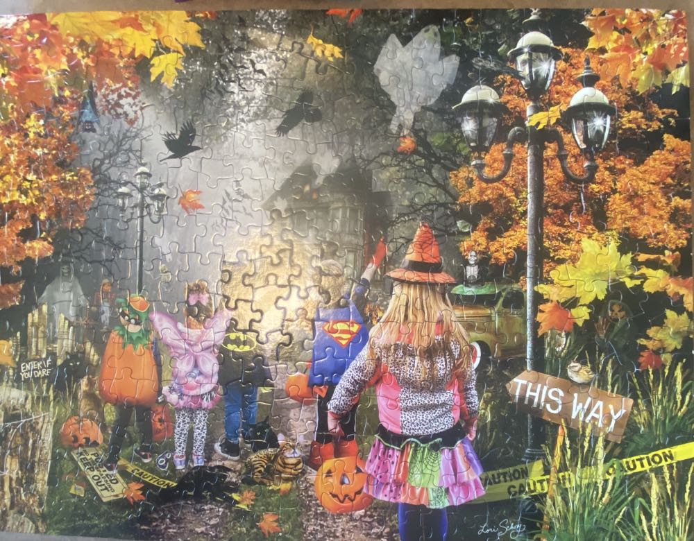 Sunsout Inc Halloween Trail 300 Pc Jigsaw Puzzle By Artist: Lori Schory Finished Size 18” X 24” Halloween Mpn# 35266 - SunsOut puzzle collectible [Barcode 796780352667] - Main Image 3