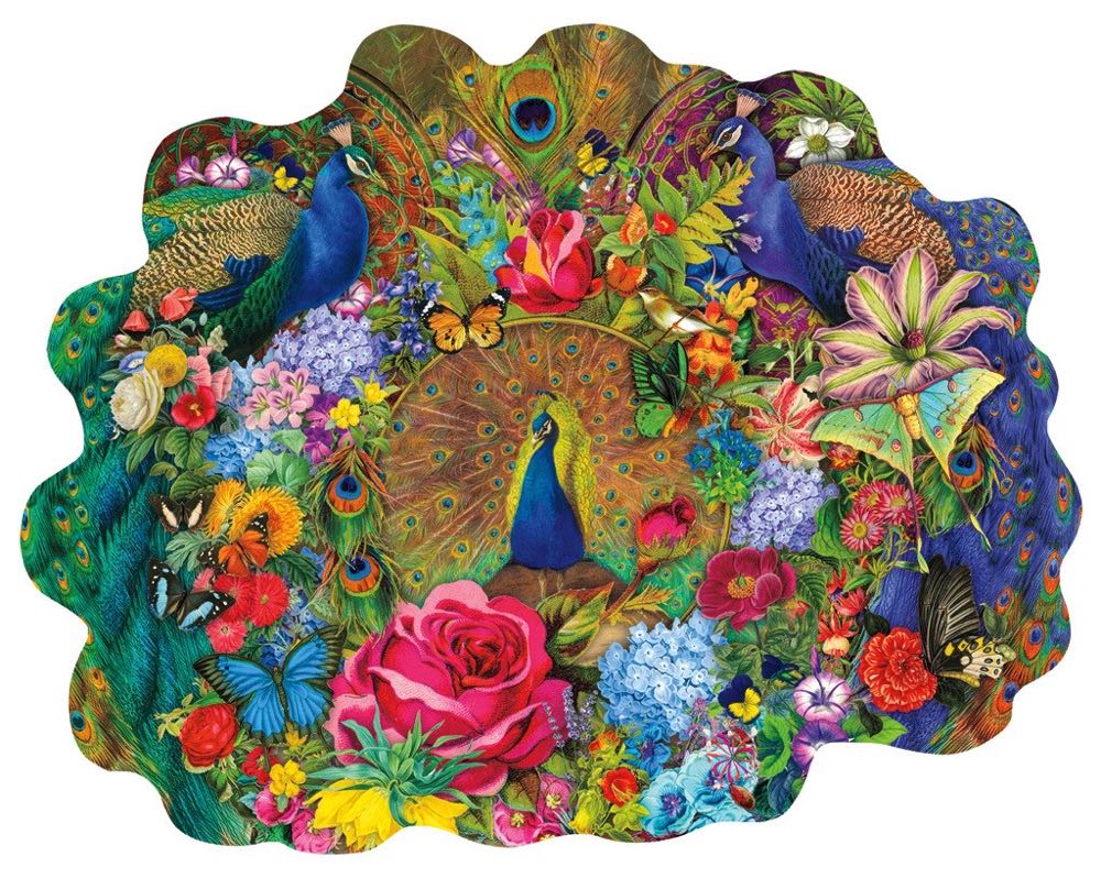 Garden Peacock 🐦 - SunsOut puzzle collectible [Barcode 0796780971745] - Main Image 2